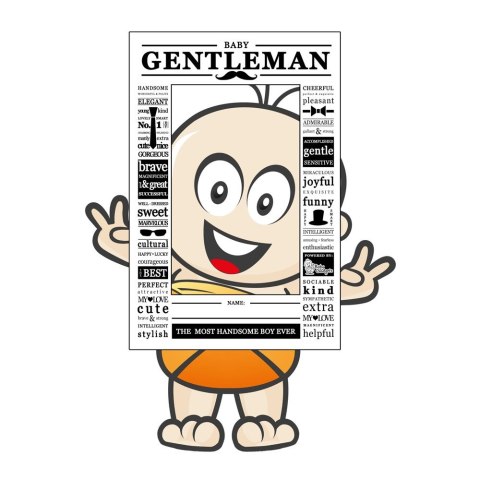 BABY GENTLEMAN - BODY - ROZMIAR 68 BABY GENTLEMAN - BODY - ROZMIAR 68