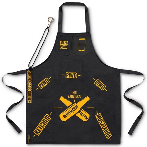 FARTUSZEK DLA GOTUJĄCEGO FACETA FARTUCH MĘSKI BBQ FARTUSZEK DLA GOTUJĄCEGO FACETA FARTUCH MĘSKI BBQ
