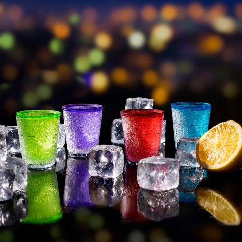 NIETOPNIEJĄCE KIELISZKI LODOWE ZESTAW KIELISZKÓW