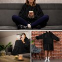 BLUZAIR BLUZA KOC HOODIE OVERSIZE POLSKA CZARNY