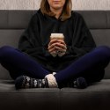 BLUZAIR BLUZA KOC HOODIE OVERSIZE POLSKA CZARNY