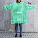 BLUZAIR BLUZA KOC Z KAPTUREM XXL CIEPŁA MIĘTOWY