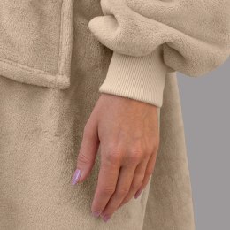BLUZAIR KOCO BLUZA OVERSIZE KAPTUREM BEŻOWA 4W1