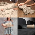 BLUZAIR KOCO BLUZA OVERSIZE KAPTUREM BEŻOWA 4W1