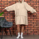BLUZAIR KOCO BLUZA OVERSIZE KAPTUREM BEŻOWA 4W1
