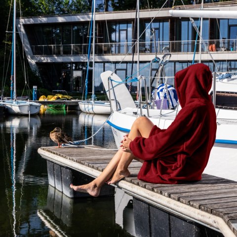 BLUZAIR KOCO BLUZA OVERSIZE Z KAPTUREM BORDOWA 4W1 BLUZAIR KOCO BLUZA OVERSIZE Z KAPTUREM BORDOWA 4W1
