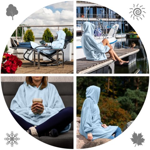 BLUZAIR KOCO BLUZA OVERSIZE Z KAPTUREM POLSKA 4W1 BLUZAIR KOCO BLUZA OVERSIZE Z KAPTUREM POLSKA 4W1