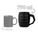 GIGANTYCZNY KUBEK GRANAT CZARNY PREZENT DLA TATY