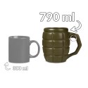 GIGANTYCZNY KUBEK GRANAT ZIELONY PREZENT DLA TATY
