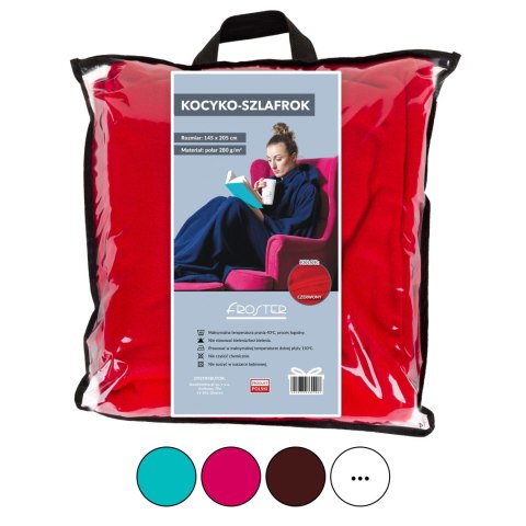 KOCYKO - SZLAFROK WRZOS KOC Z RĘKAWAMI POLAROWY KOCYKO - SZLAFROK WRZOS KOC Z RĘKAWAMI POLAROWY