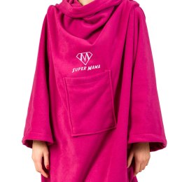 KOCYKO-SZLAFROK SUPER MAMA - FUKSJA - PREZENT DLA MAMY - NA DZIEŃ MAMY