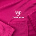 KOCYKO-SZLAFROK SUPER MAMA - FUKSJA - PREZENT DLA MAMY - NA DZIEŃ MAMY