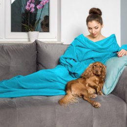 KOCYKO-SZLAFROK SUPER MAMA - NIEBIESKI - PREZENT DLA MAMY - NA DZIEŃ MAMY
