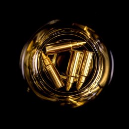 METALOWE POCISKI DO DRINKÓW - ZŁOTE