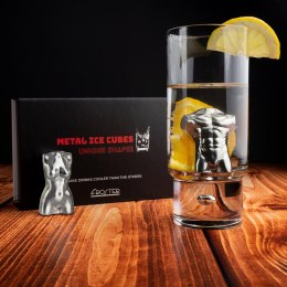 METALOWE STALOWE KOSTKI DO DRINKÓW NAPOJÓW ONA ON