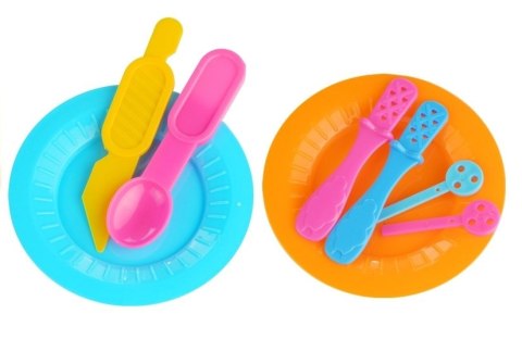Ciastolina Zestaw Urodzinowy 6 Kolorów Akcesoria LEAN Toys Ciastolina Zestaw Urodzinowy 6 Kolorów Akcesoria LEAN Toys