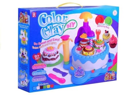 Ciastolina Zestaw Urodzinowy 6 Kolorów Akcesoria LEAN Toys Ciastolina Zestaw Urodzinowy 6 Kolorów Akcesoria LEAN Toys