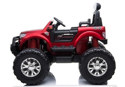 Pojazd na Akumulator Ford Ranger Monster Czerwony Lakierowany LCD LEAN CARS Pojazd na Akumulator Ford Ranger Monster Czerwony Lakierowany LCD LEAN CARS