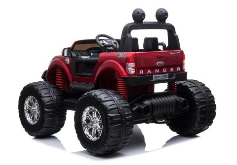 Pojazd na Akumulator Ford Ranger Monster Czerwony Lakierowany LCD LEAN CARS Pojazd na Akumulator Ford Ranger Monster Czerwony Lakierowany LCD LEAN CARS