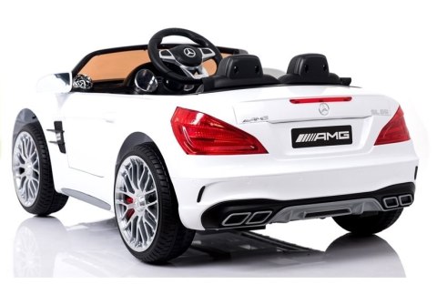 Pojazd na Akumulator Mercedes SL65 LCD Biały LEAN CARS Pojazd na Akumulator Mercedes SL65 LCD Biały LEAN CARS