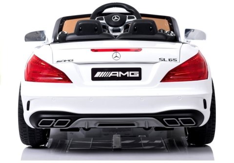 Pojazd na Akumulator Mercedes SL65 LCD Biały LEAN CARS Pojazd na Akumulator Mercedes SL65 LCD Biały LEAN CARS
