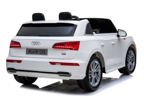 Pojazd na Akumulator Nowe Audi Q5 2-osobowe Białe LEAN CARS Pojazd na Akumulator Nowe Audi Q5 2-osobowe Białe LEAN CARS