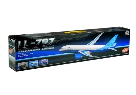 Samolot Pasażerski Biały Friction Podstawka 65 cm LEAN Toys Samolot Pasażerski Biały Friction Podstawka 65 cm LEAN Toys