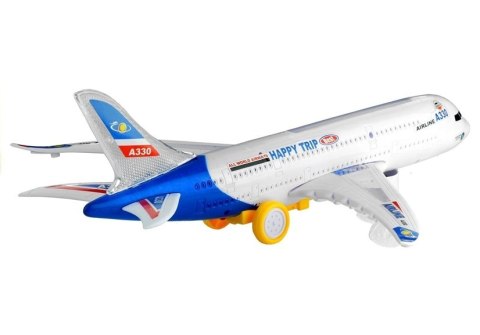 Samolot Świeci Gra Jeżdżący Napęd Bump Go 45 cm LEAN Toys