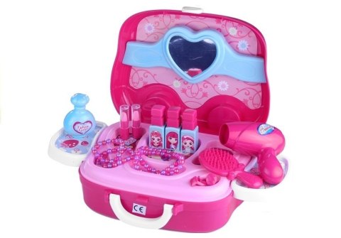 Toaletka Na Kółkach Walizeczka Akcesoria Suszarka LEAN Toys