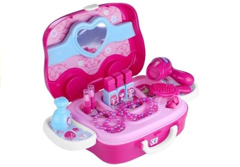 Toaletka Na Kółkach Walizeczka Akcesoria Suszarka LEAN Toys