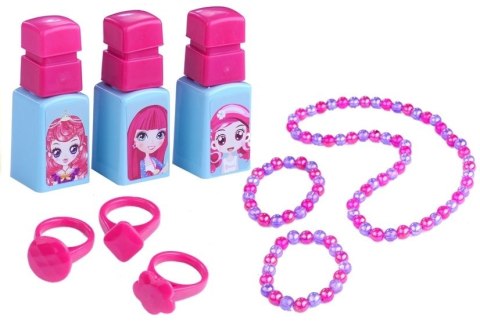 Toaletka Na Kółkach Walizeczka Akcesoria Suszarka LEAN Toys