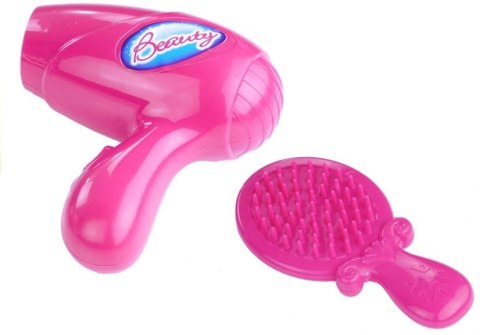 Toaletka Na Kółkach Walizeczka Akcesoria Suszarka LEAN Toys