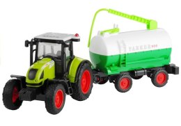 Traktor z Przyczepą Cysterna Dźwięki Napęd 37,5 cm LEAN Toys