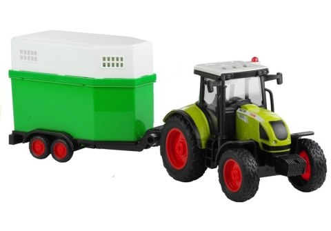 Traktor z Przyczepą Konną Napęd Dźwięk 1:16 LEAN Toys