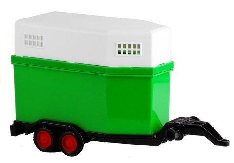 Traktor z Przyczepą Konną Napęd Dźwięk 1:16 LEAN Toys