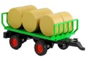 Traktor z Przyczepką z Sianem Świeci Gra 37,5 cm LEAN Toys