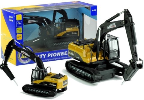 Wiertnica Pojazd Budowlany Szpic Gra Świeci 1:50 LEAN Toys