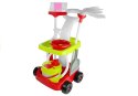 Zabawkowy Zestaw Do Sprzątania Wózek Mop Miotła 9 El. LEAN Toys