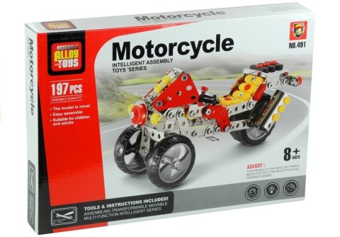 Zestaw Klocki Konstrukcyjne DIY Motocykl 197 Eleme LEAN Toys