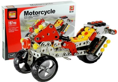 Zestaw Klocki Konstrukcyjne DIY Motocykl 197 Eleme LEAN Toys
