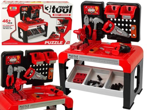 Zestaw Majsterkowicza Warsztat Piła Stołowa Młotek Kleszcze LEAN Toys Zestaw Majsterkowicza Warsztat Piła Stołowa Młotek Kleszcze LEAN Toys