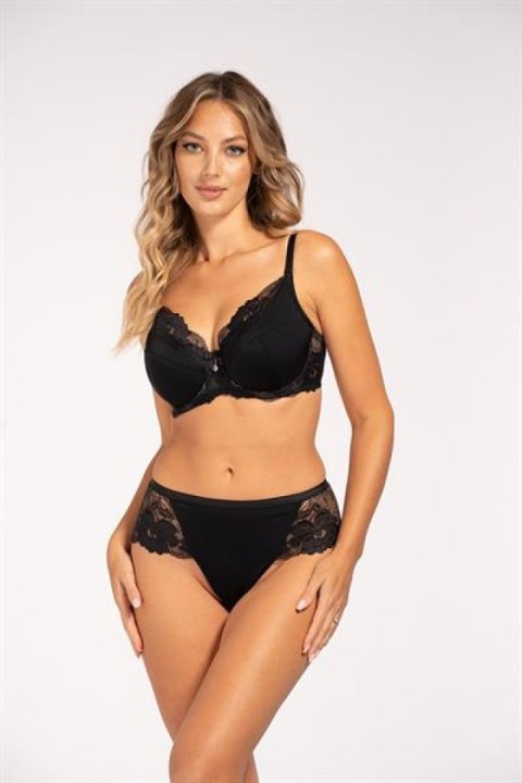 Biustonosz push up Biustonosz Usztywniany Model Amal full cup Black - Unikat Unikat Biustonosz push up Biustonosz Usztywniany Model Amal full cup Black - Unikat Unikat