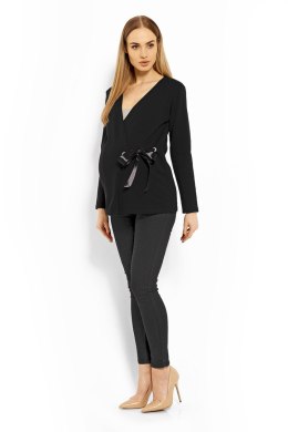 Bluzka Ciążowa Model 1626C Black - PeeKaBoo PeeKaBoo