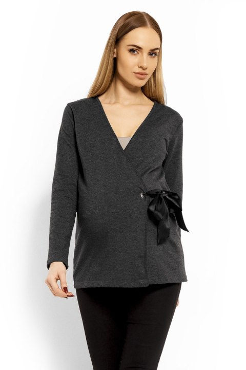 Bluzka Ciążowa Model 1626C Grafit - PeeKaBoo PeeKaBoo