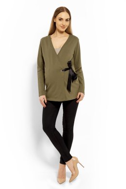 Bluzka Ciążowa Model 1626C Khaki - PeeKaBoo PeeKaBoo
