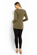 Bluzka Ciążowa Model 1626C Khaki - PeeKaBoo PeeKaBoo