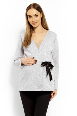 Bluzka Ciążowa Model 1626C Light Grey - PeeKaBoo PeeKaBoo