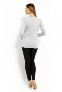 Bluzka Ciążowa Model 1626C Light Grey - PeeKaBoo PeeKaBoo