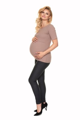 Bluzka Ciążowa Model 1717 Cappuccino - PeeKaBoo PeeKaBoo