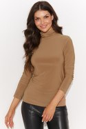 Bluzka Model NU460 Camel - Numinou Numinou Bluzka Model NU460 Camel - Numinou Numinou